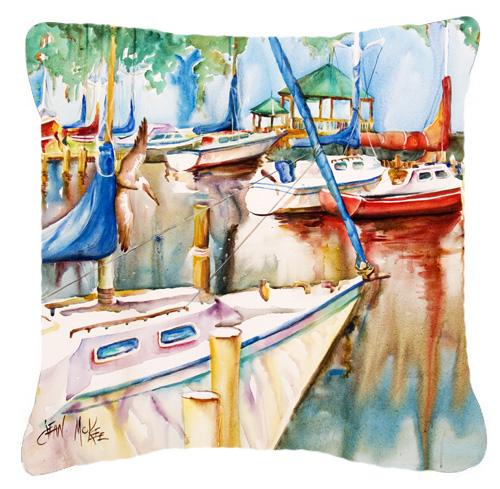 Gazebo and Sailboats Canvas Fabric Decorative Pillow by Caroline&#39;s Treasures