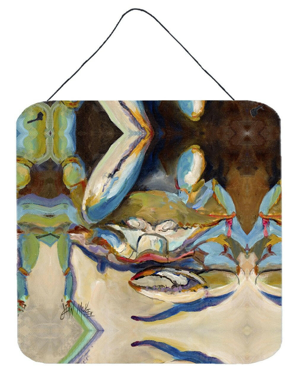 Three Big Claw Crab Wall or Door Hanging Prints JMK1257DS66 by Caroline's Treasures