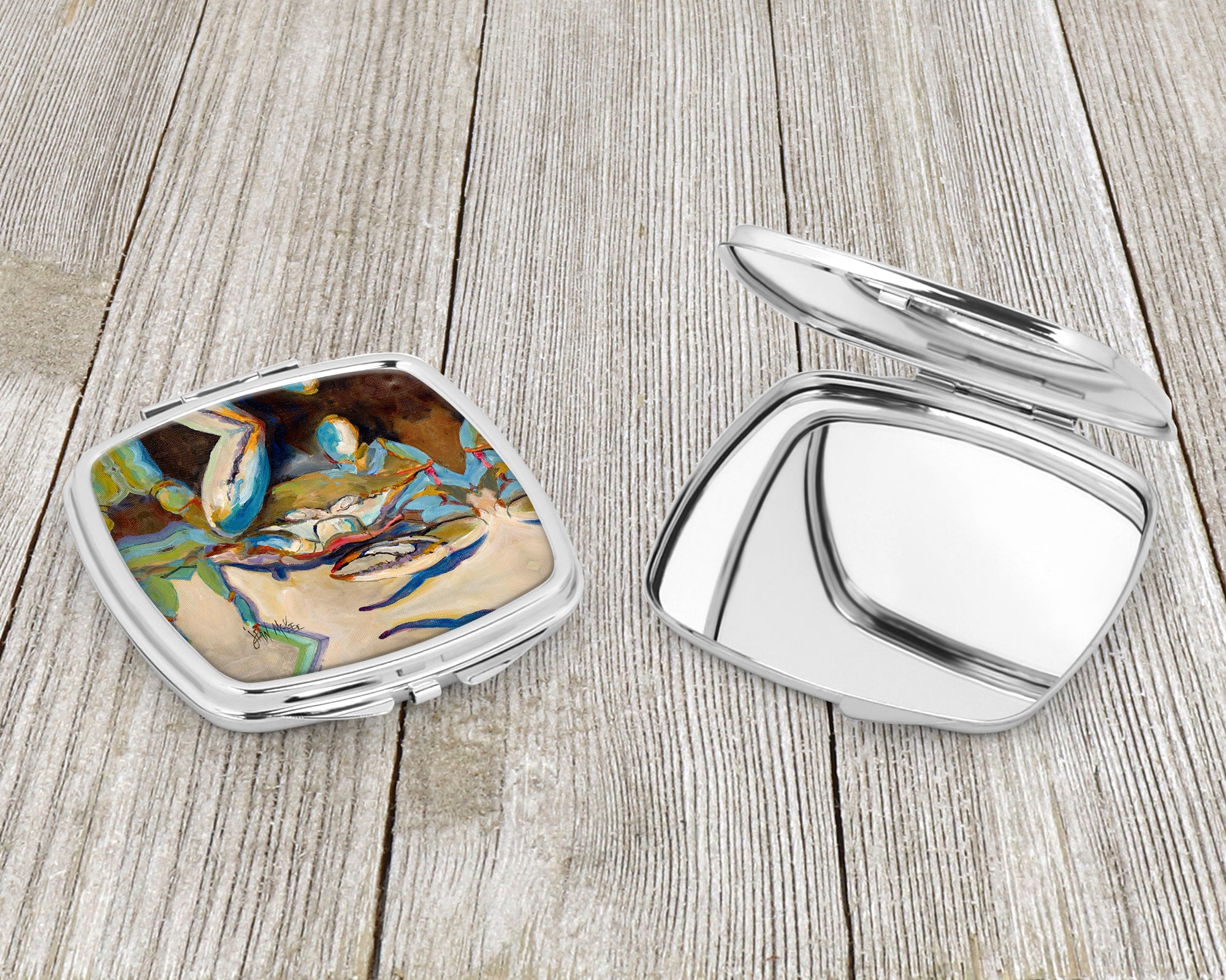 Three Big Claw Crab Compact Mirror JMK1257SCM  the-store.com.