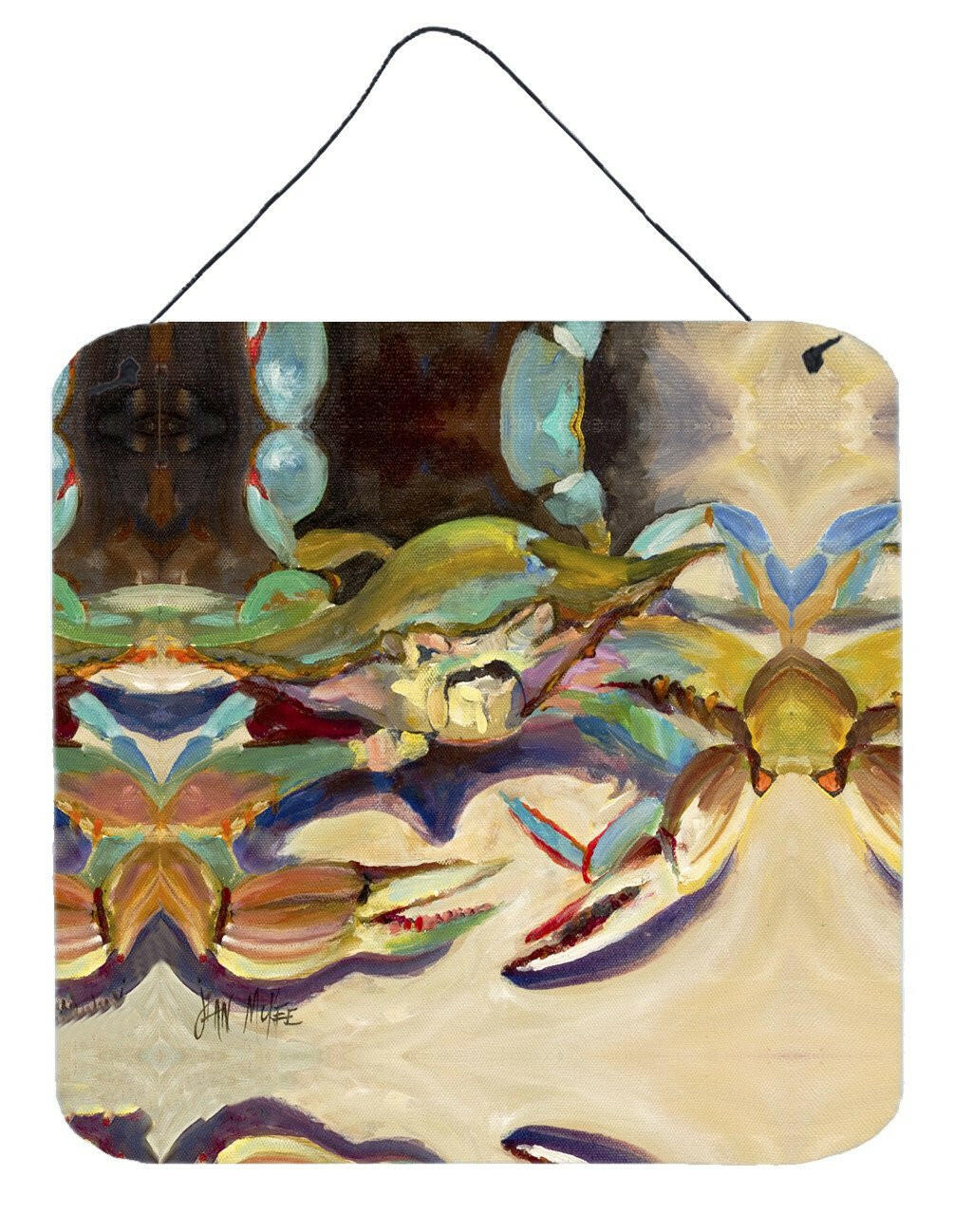 Crab tailfin Crab Wall or Door Hanging Prints JMK1259DS66 by Caroline's Treasures