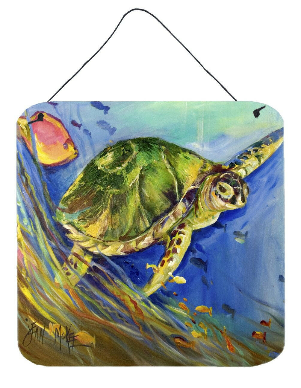 Loggerhead Sea Turtle Wall or Door Hanging Prints JMK1262DS66 by Caroline's Treasures