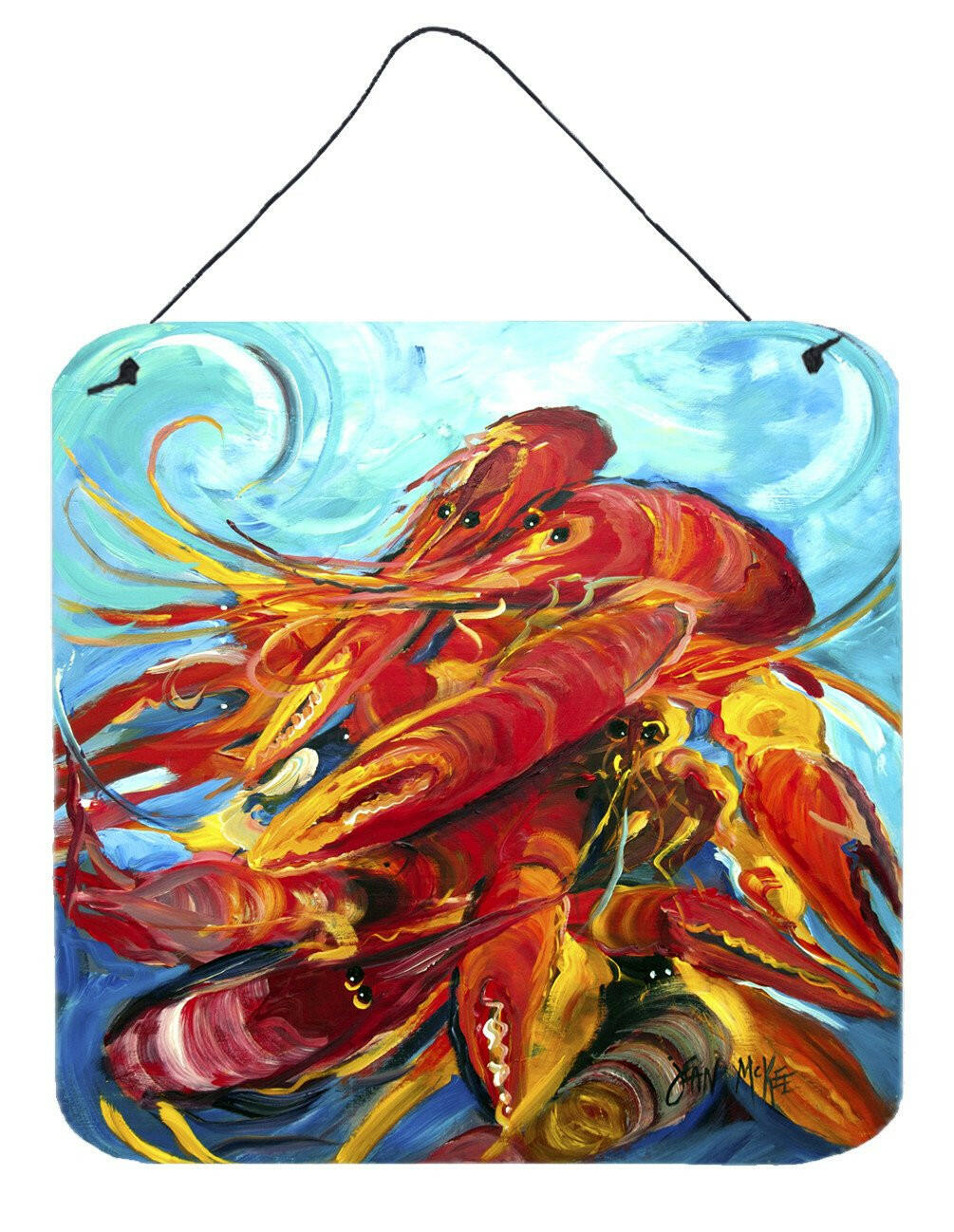 Crawfish Wall or Door Hanging Prints JMK1264DS66 by Caroline's Treasures