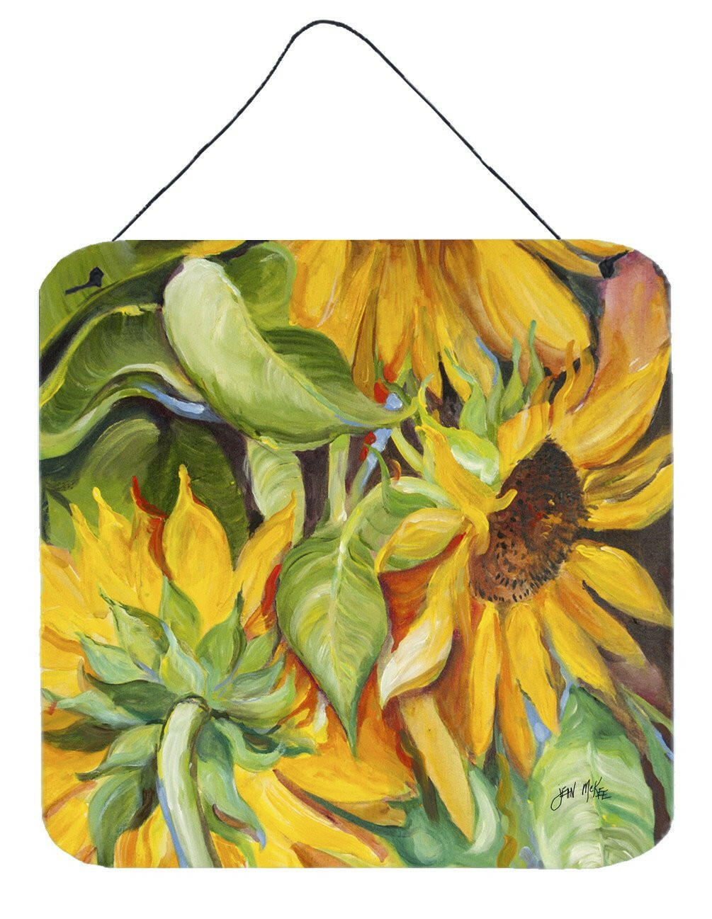 Sunflowers Wall or Door Hanging Prints JMK1266DS66 by Caroline's Treasures