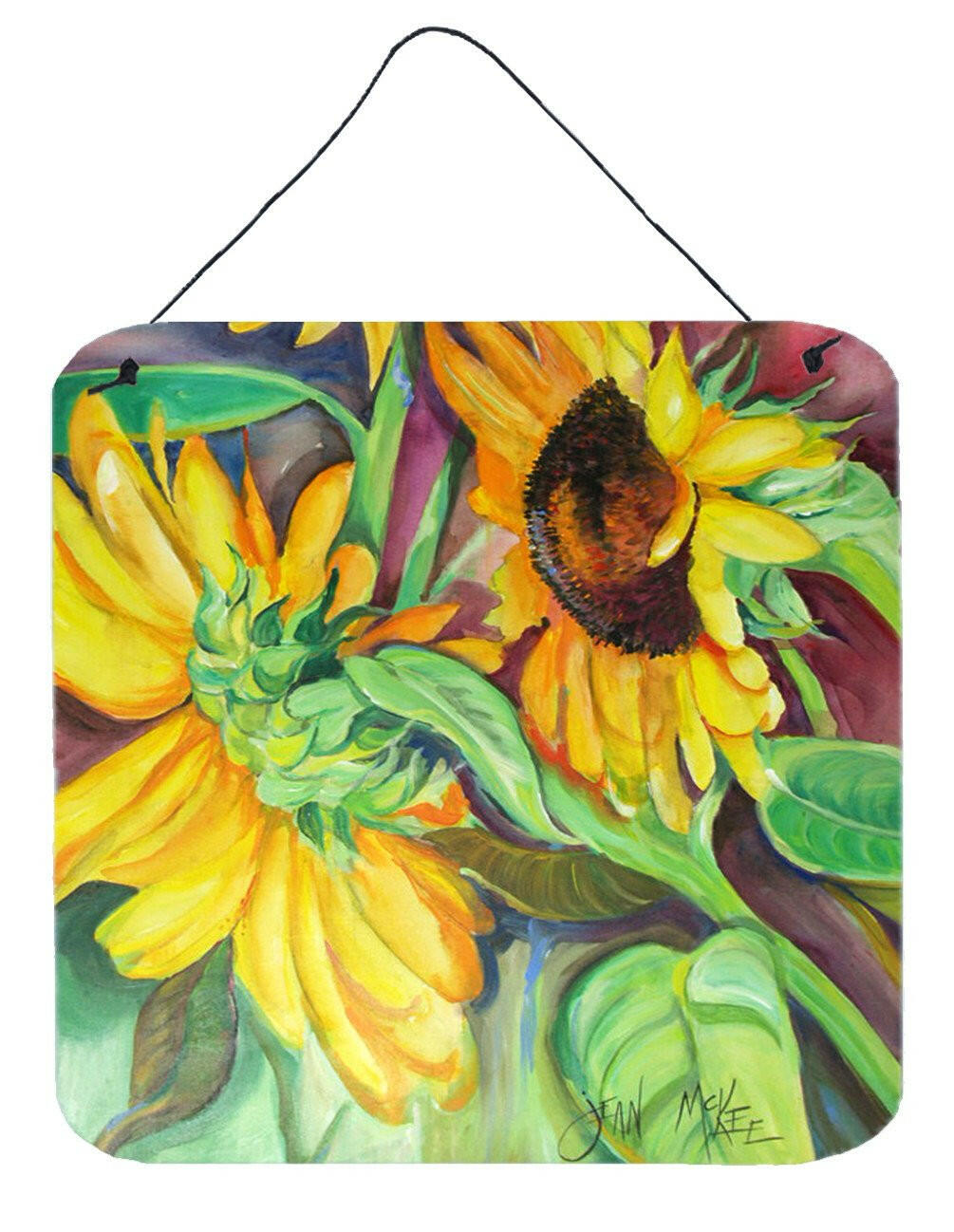 Sunflowers Wall or Door Hanging Prints JMK1267DS66 by Caroline's Treasures