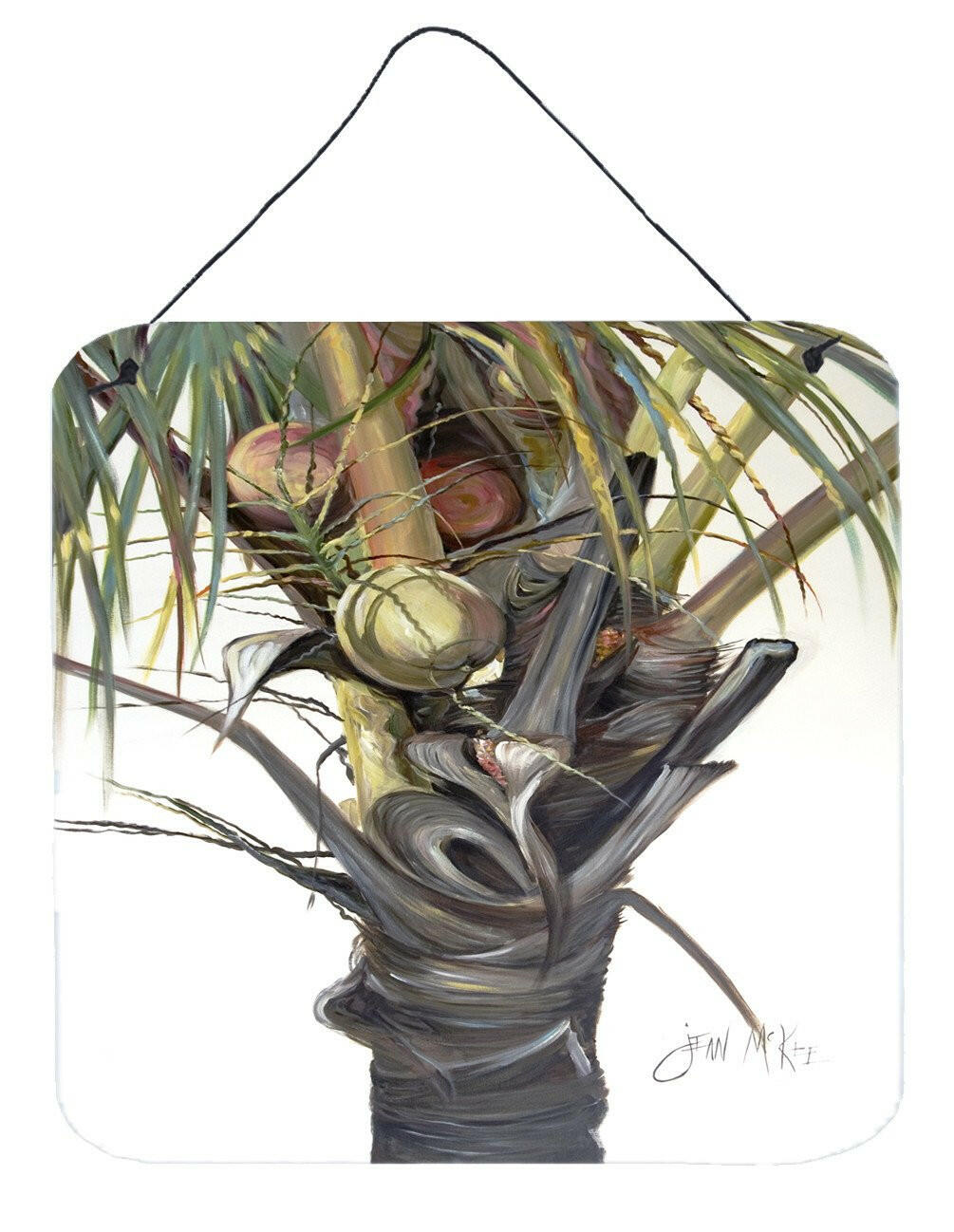 Coconut Tree Top Wall or Door Hanging Prints JMK1279DS66 by Caroline's Treasures