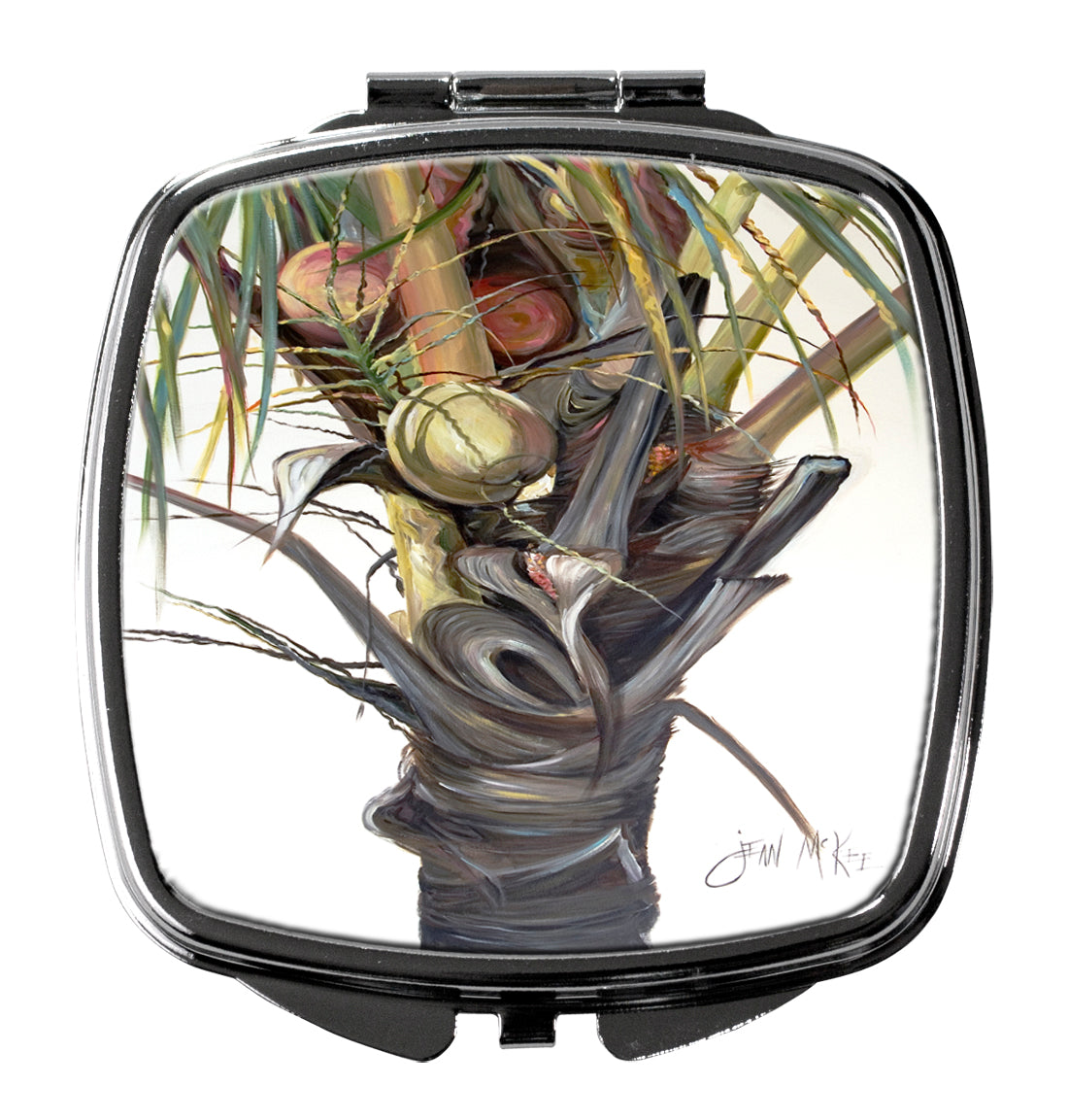 Coconut Tree Top Compact Mirror JMK1279SCM  the-store.com.