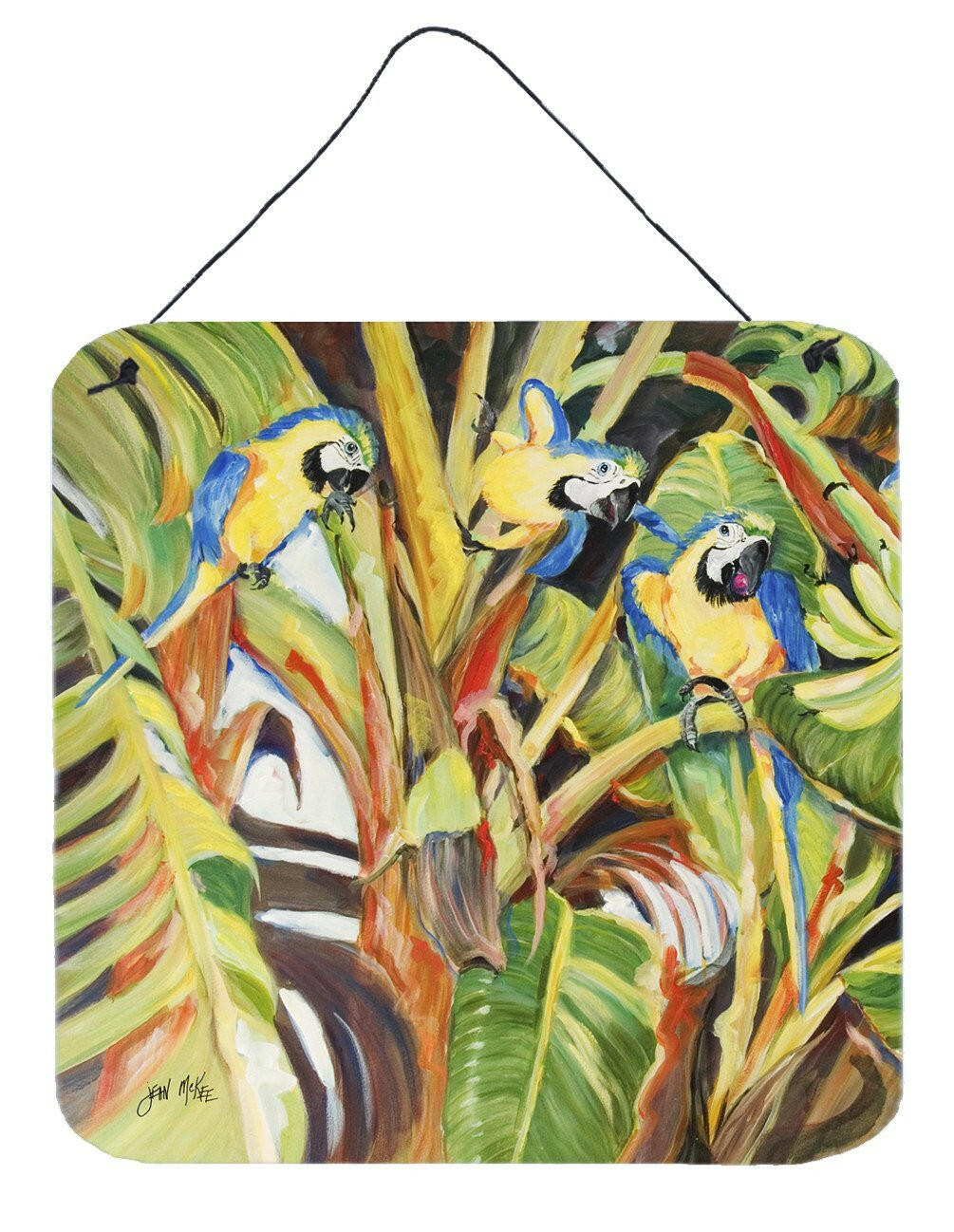 Parrots Wall or Door Hanging Prints JMK1281DS66 by Caroline's Treasures