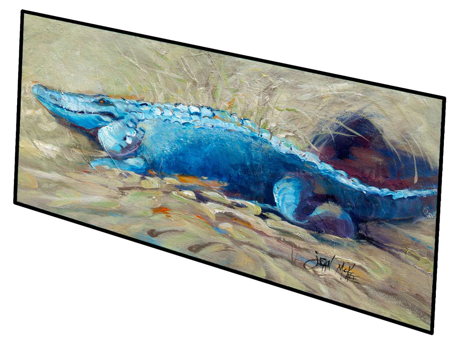 Bruce the Gator Alligator Indoor or Outdoor Runner Mat 28x58 JMK1304HRM2858 - the-store.com