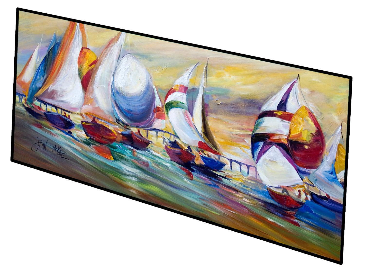 Sailboats Dauphin Island Race Indoor or Outdoor Runner Mat 28x58 JMK1313HRM2858 - the-store.com