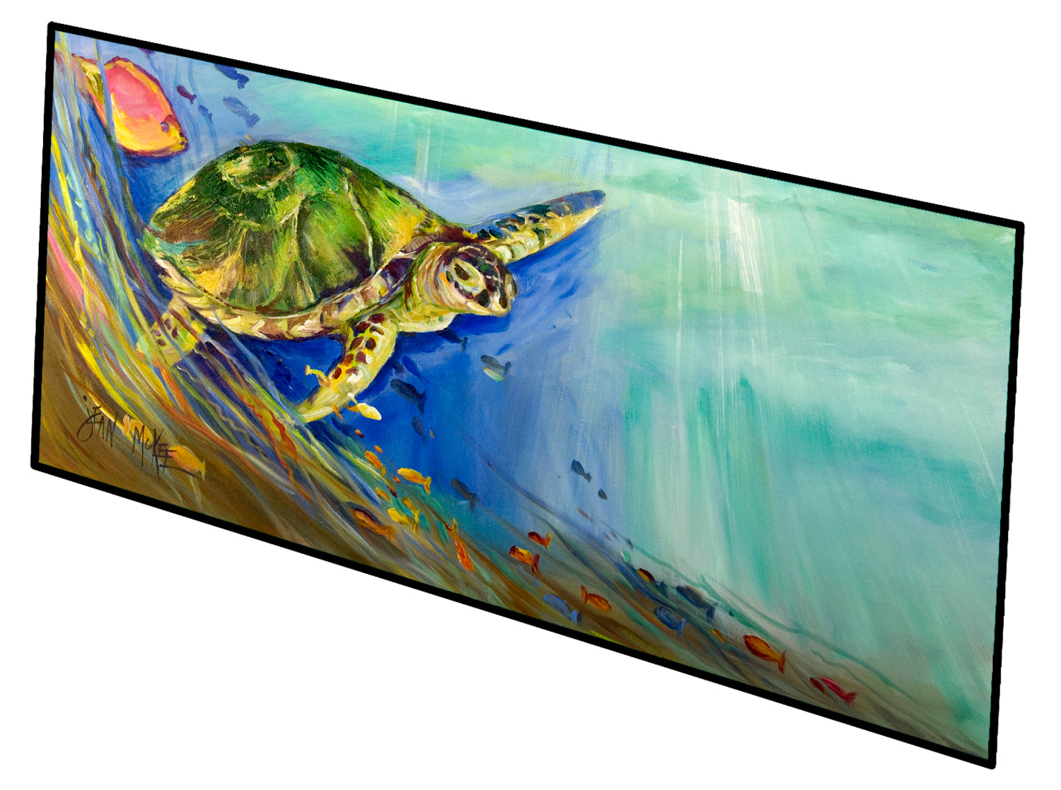 Loggerhead Sea Turtle Indoor or Outdoor Runner Mat 28x58 JMK1335HRM2858 - the-store.com