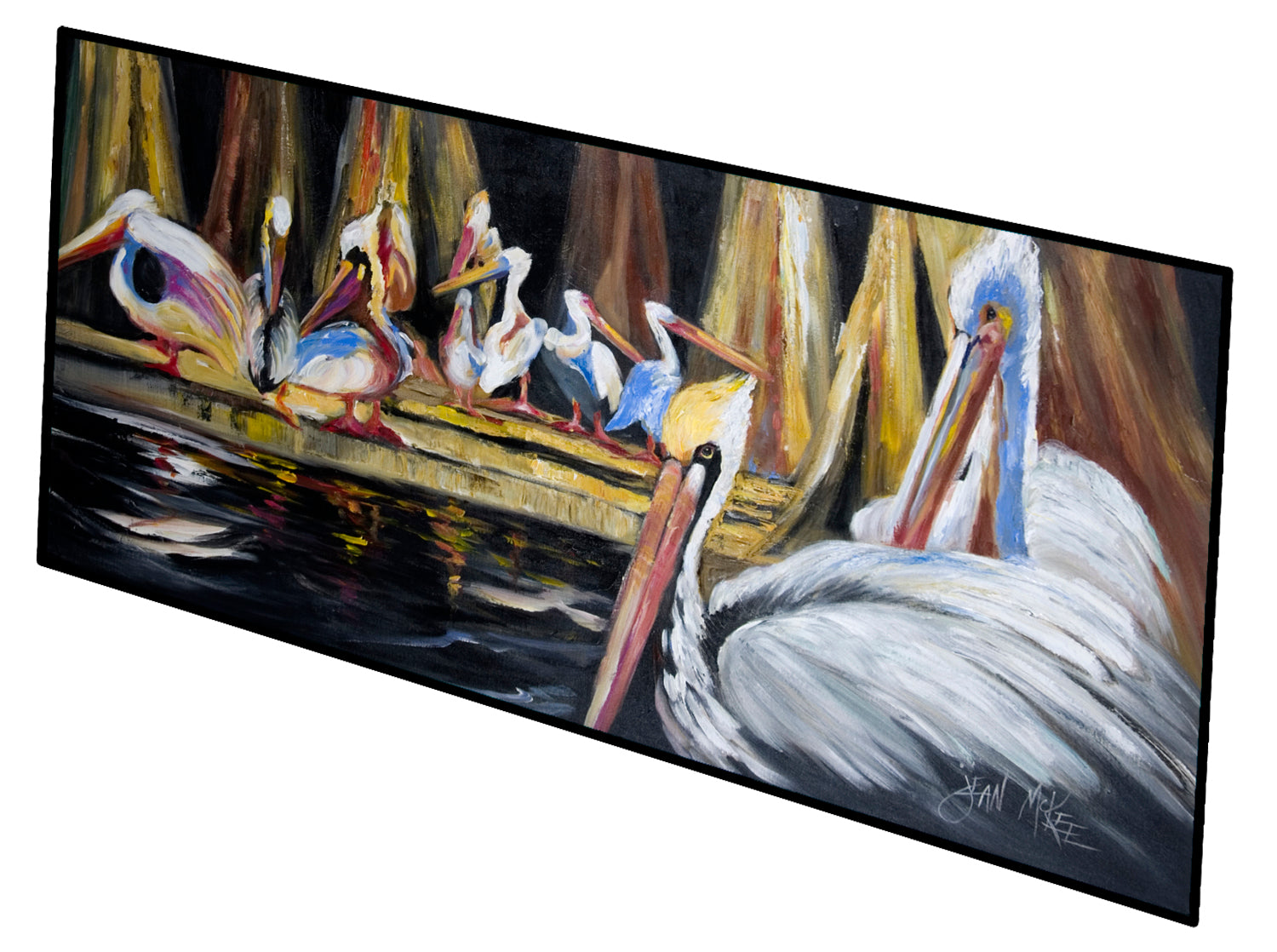 Black Pelicans Indoor or Outdoor Runner Mat 28x58 JMK1343HRM2858 - the-store.com