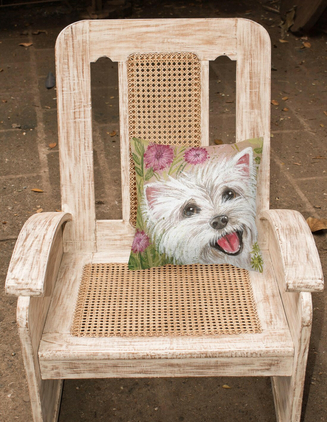 Westie by Judith Yates Canvas Decorative Pillow JYJ0018PW1414 by Caroline's Treasures