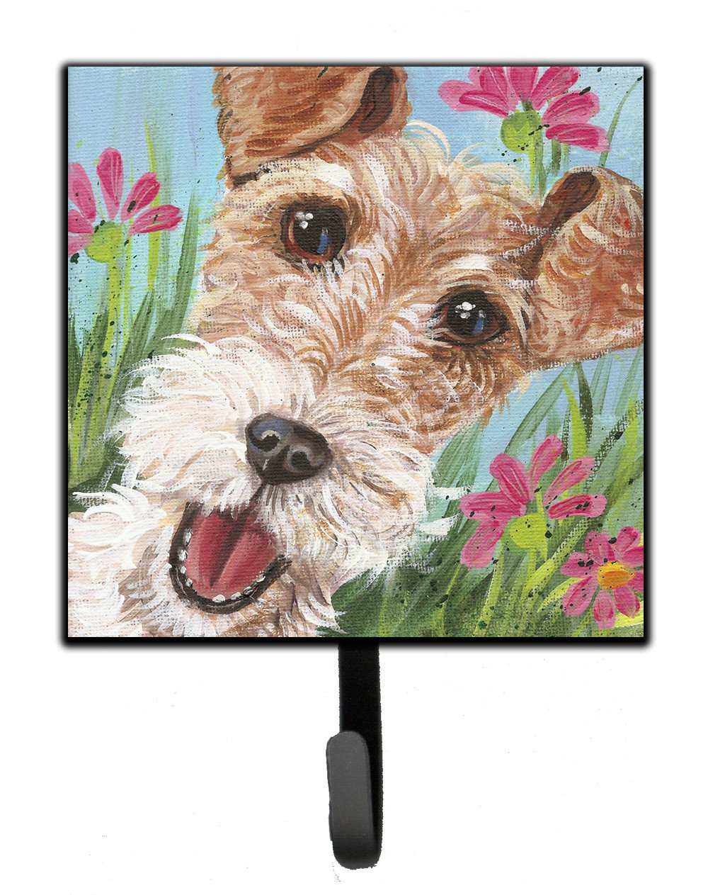 Fox Terrier by Judith Yates Leash or Key Holder JYJ0178SH4 by Caroline&#39;s Treasures