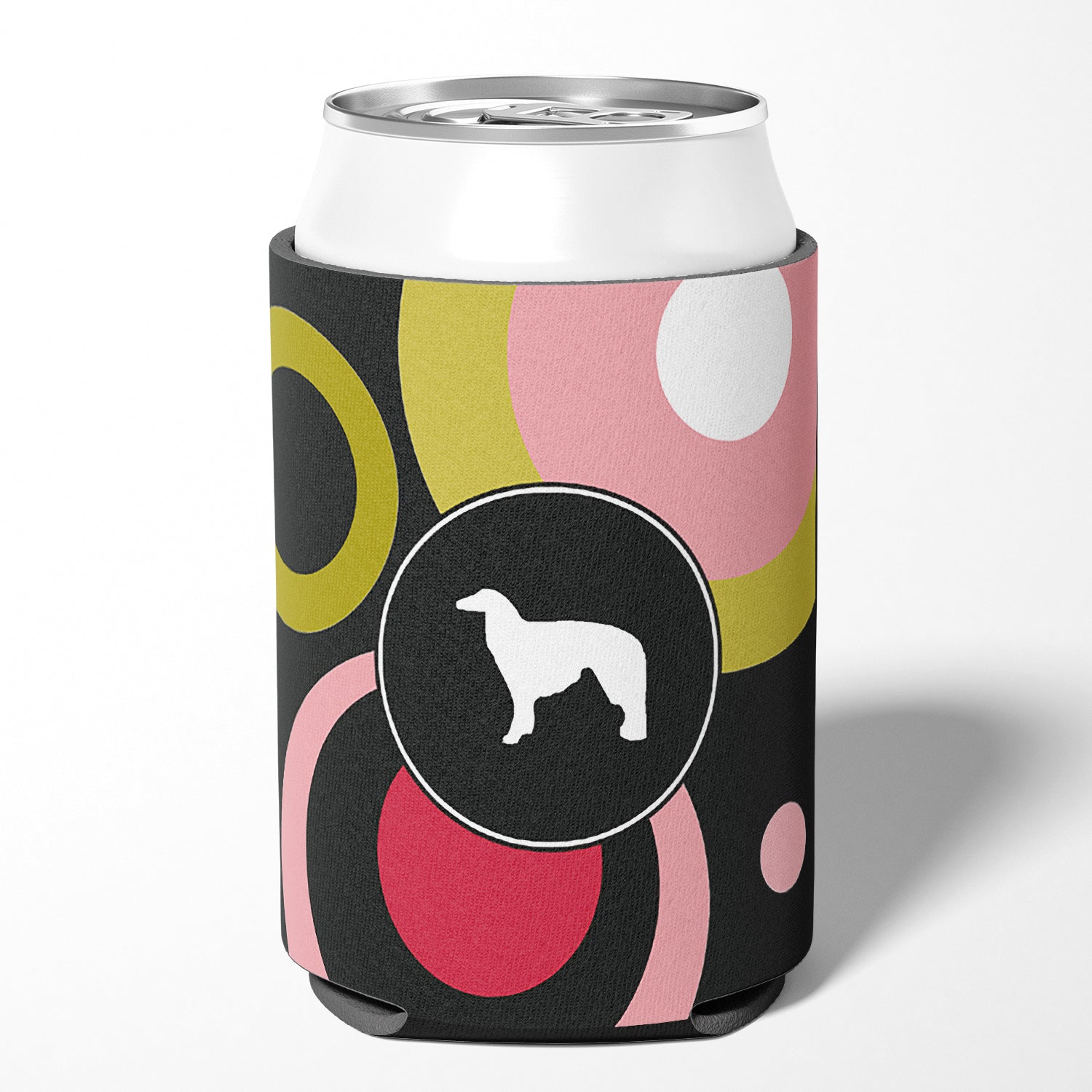 Borzoi Can or Bottle Beverage Insulator Hugger.