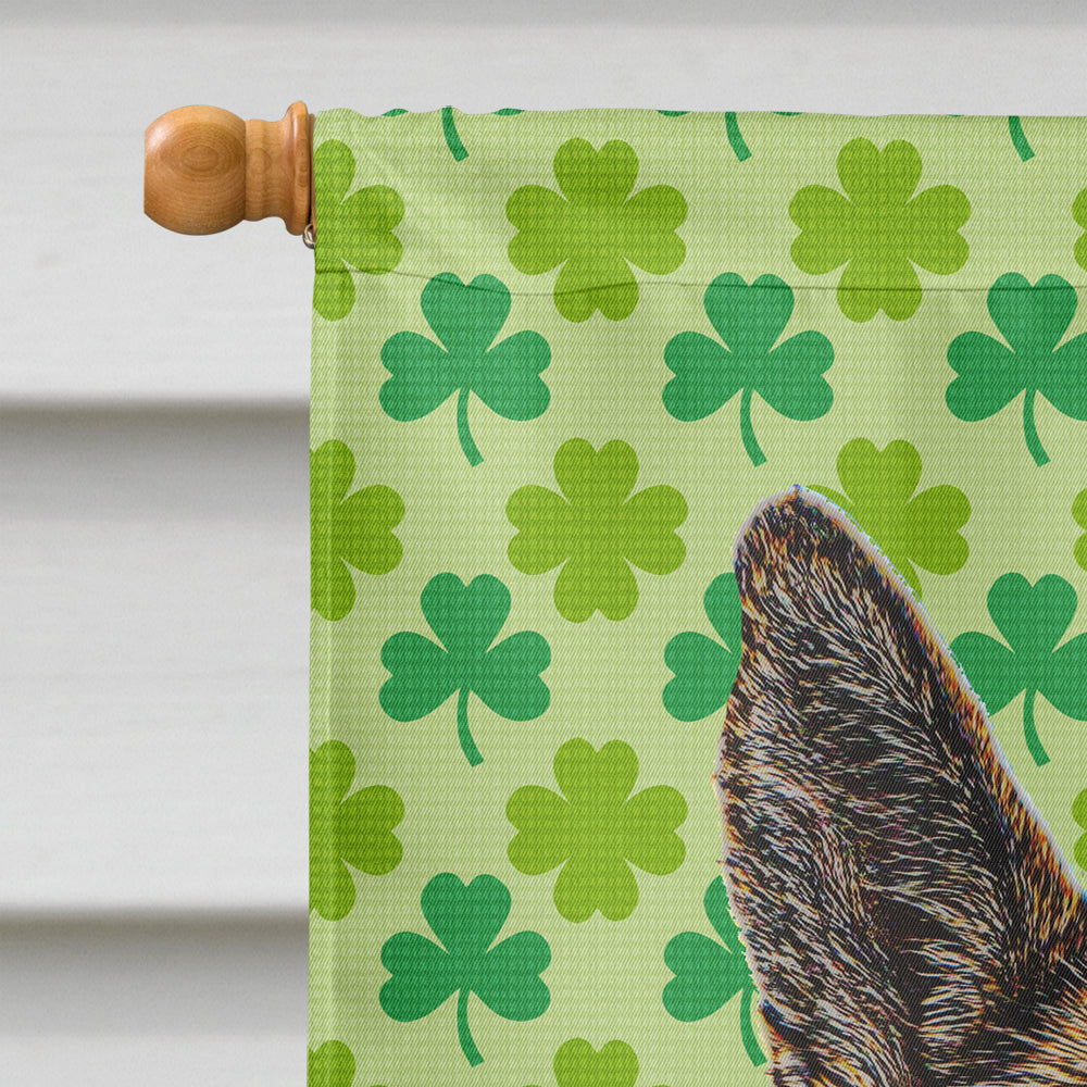 St. Patrick's Day Shamrock German Shepherd Flag Canvas House Size KJ1201CHF  the-store.com.