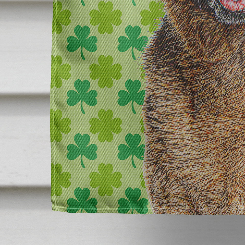 St. Patrick's Day Shamrock German Shepherd Flag Canvas House Size KJ1201CHF  the-store.com.