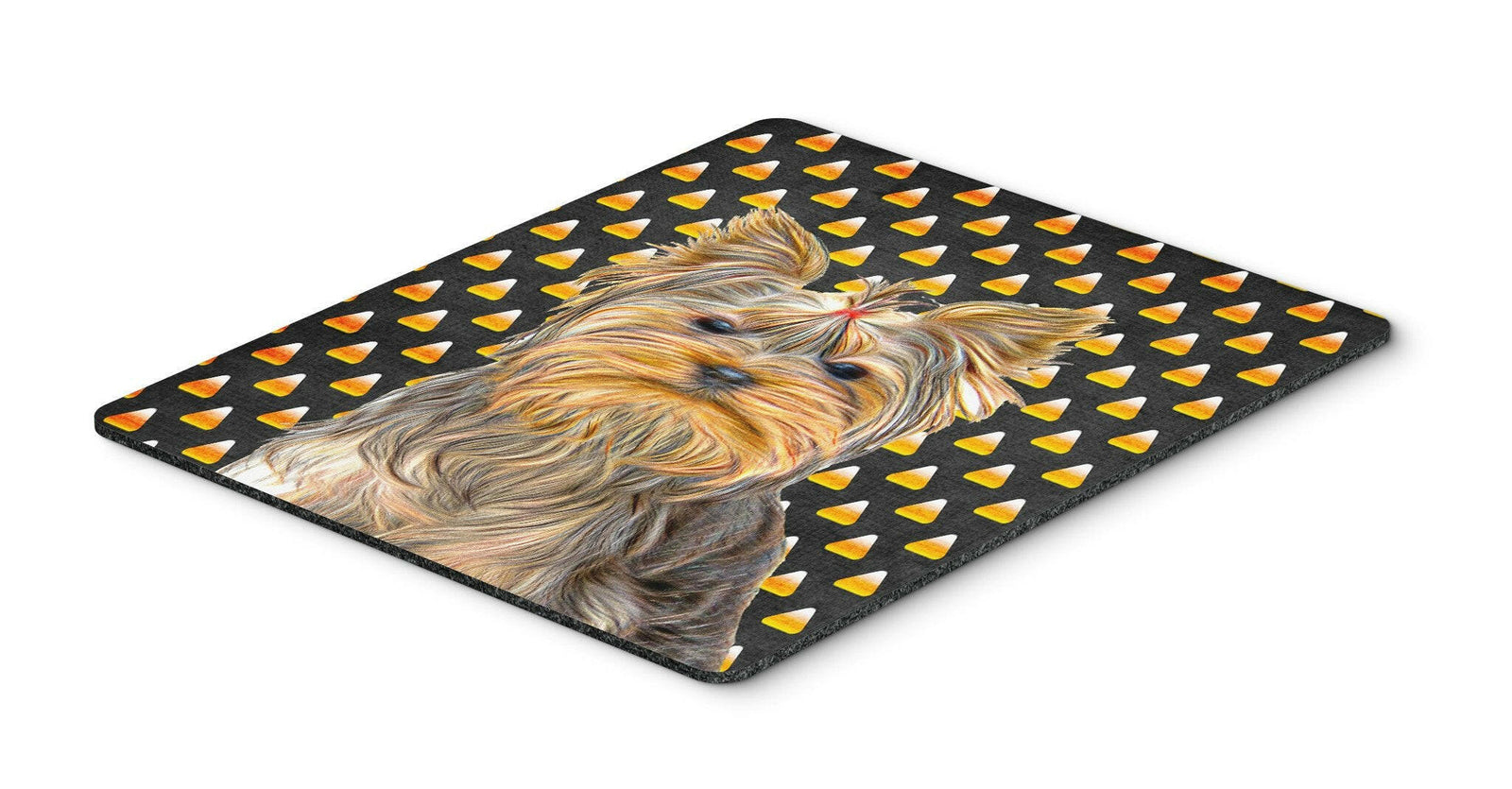 Candy Corn Halloween Yorkie / Yorkshire Terrier Mouse Pad, Hot Pad or Trivet KJ1212MP by Caroline's Treasures