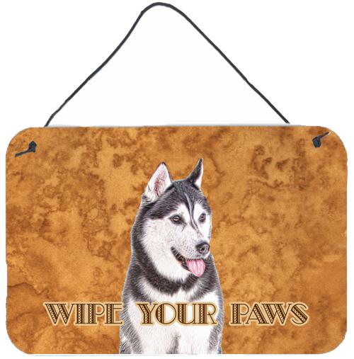 Alaskan Malamute Wipe your Paws Wall or Door Hanging Prints KJ1217DS812 by Caroline's Treasures