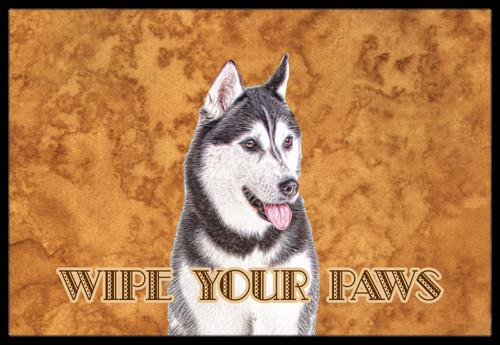 Alaskan Malamute Wipe your Paws Indoor or Outdoor Mat 24x36 KJ1217JMAT by Caroline&#39;s Treasures