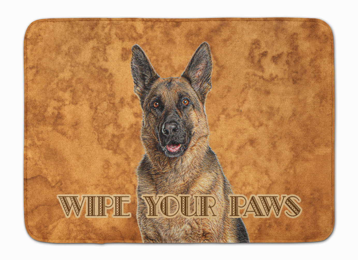 German Shepherd Wipe your Paws Machine Washable Memory Foam Mat - the-store.com