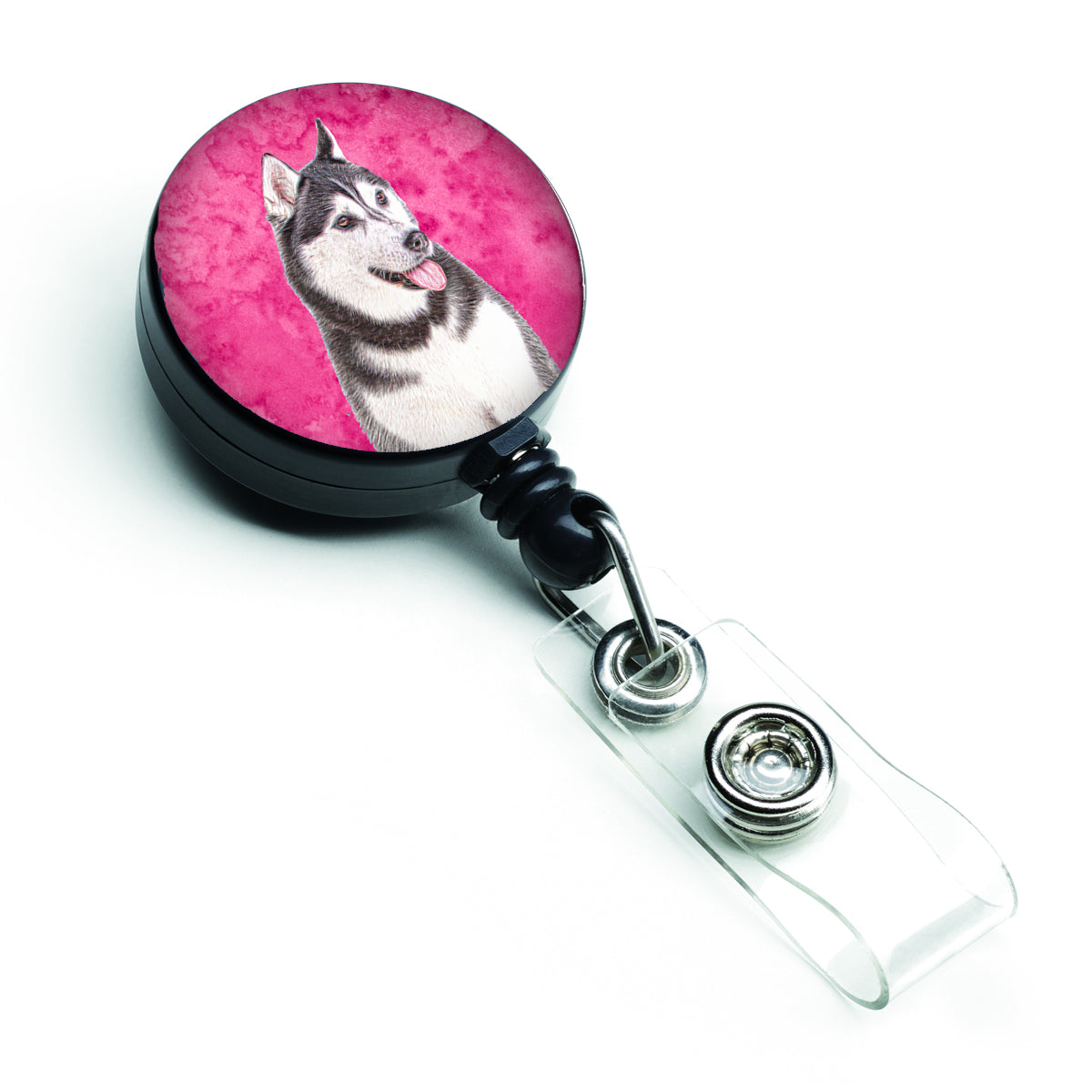 Alaskan Malamute Retractable Badge Reel KJ1224PK-BR.