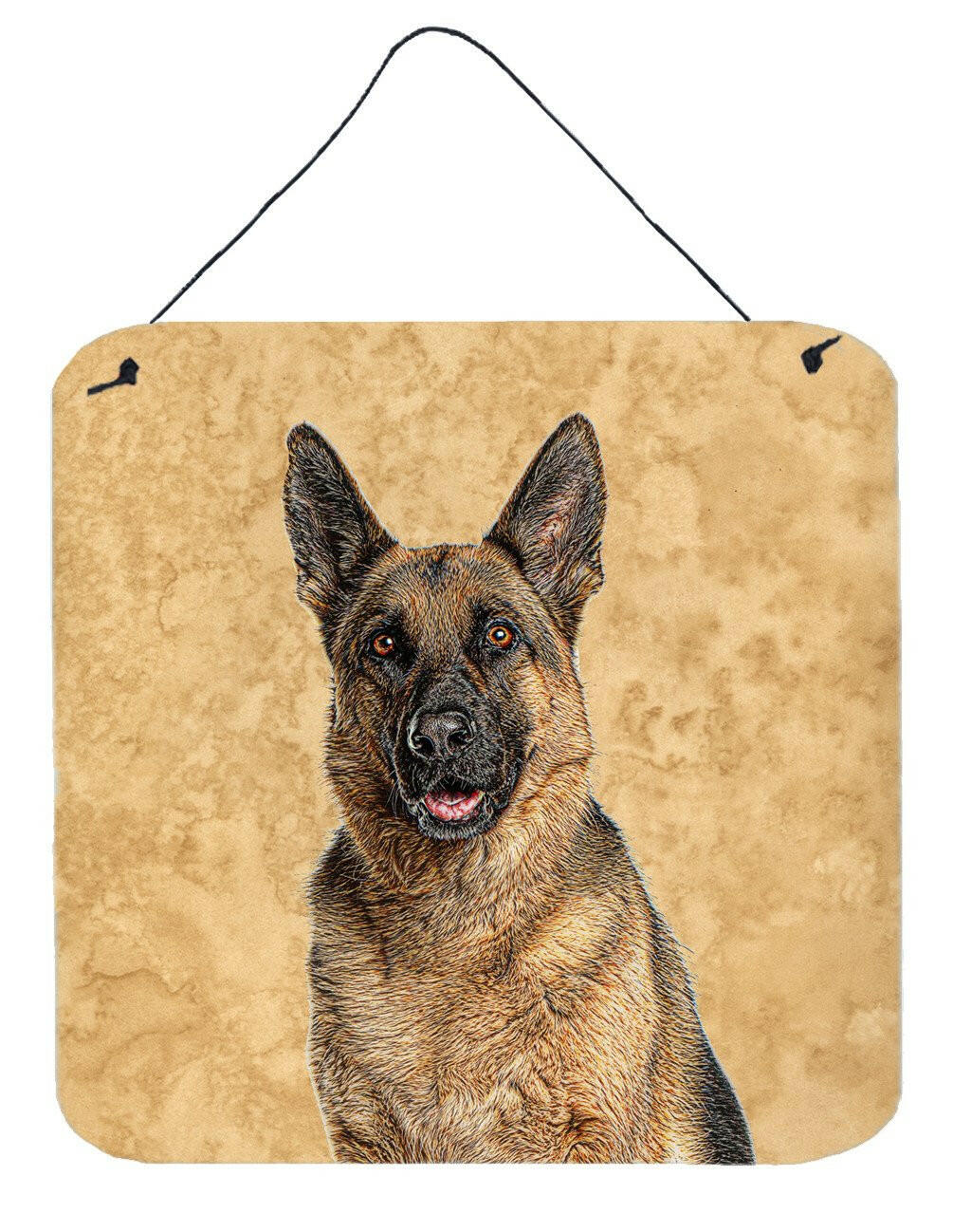 German Shepherd Aluminium Metal Wall or Door Hanging Prints KJ1225DS66 by Caroline's Treasures