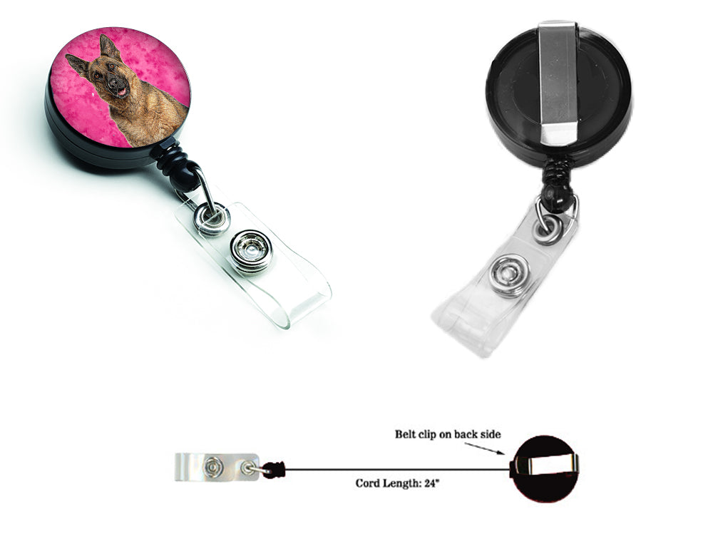 German Shepherd Retractable Badge Reel KJ1225PK-BR.