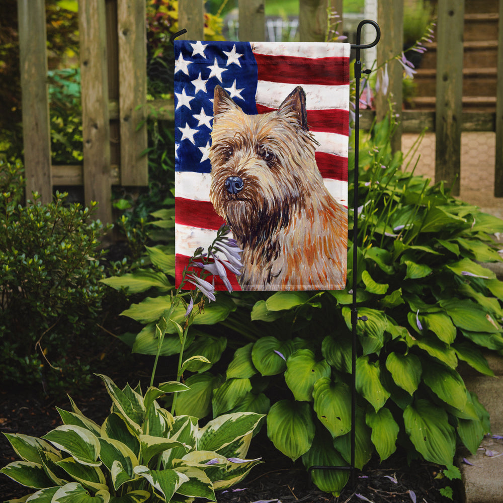 USA American Flag with Cairn Terrier Flag Garden Size