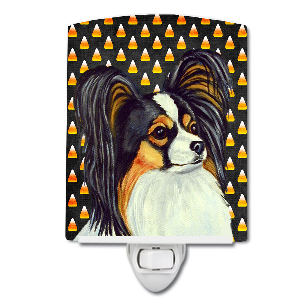 Papillon Candy Corn Halloween Portrait Ceramic Night Light LH9040CNL - the-store.com