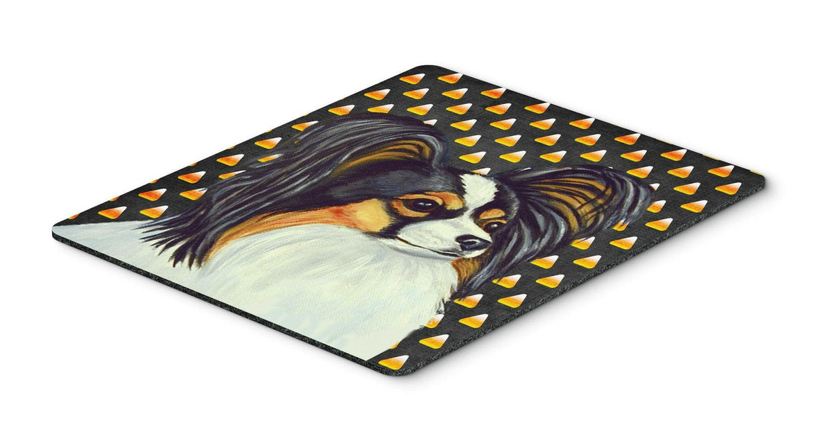 Papillon Candy Corn Halloween Portrait Mouse Pad, Hot Pad or Trivet by Caroline&#39;s Treasures