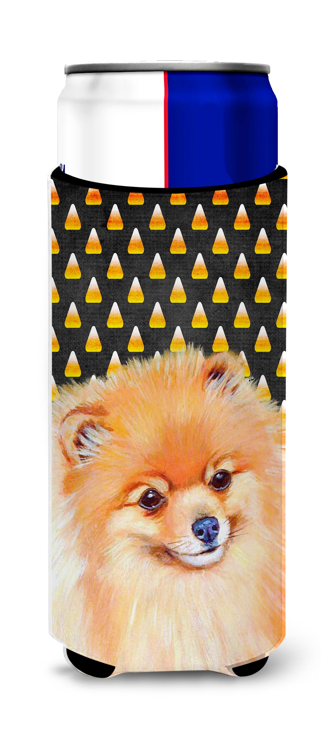 Pomeranian Candy Corn Halloween Portrait Ultra Beverage Insulators for slim cans LH9045MUK.