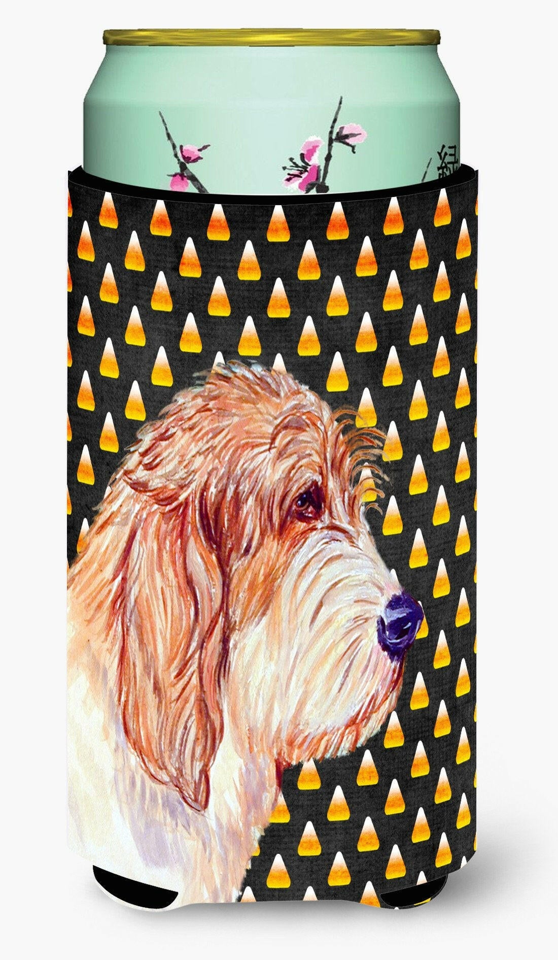 Petit Basset Griffon Vendeen   Halloween Portrait  Tall Boy Beverage Insulator Beverage Insulator Hugger by Caroline's Treasures