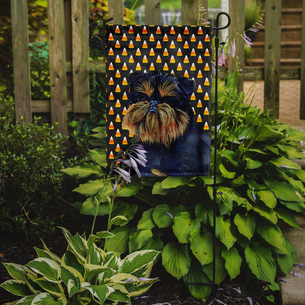 Brussels Griffon Candy Corn Halloween Portrait Flag Garden Size.