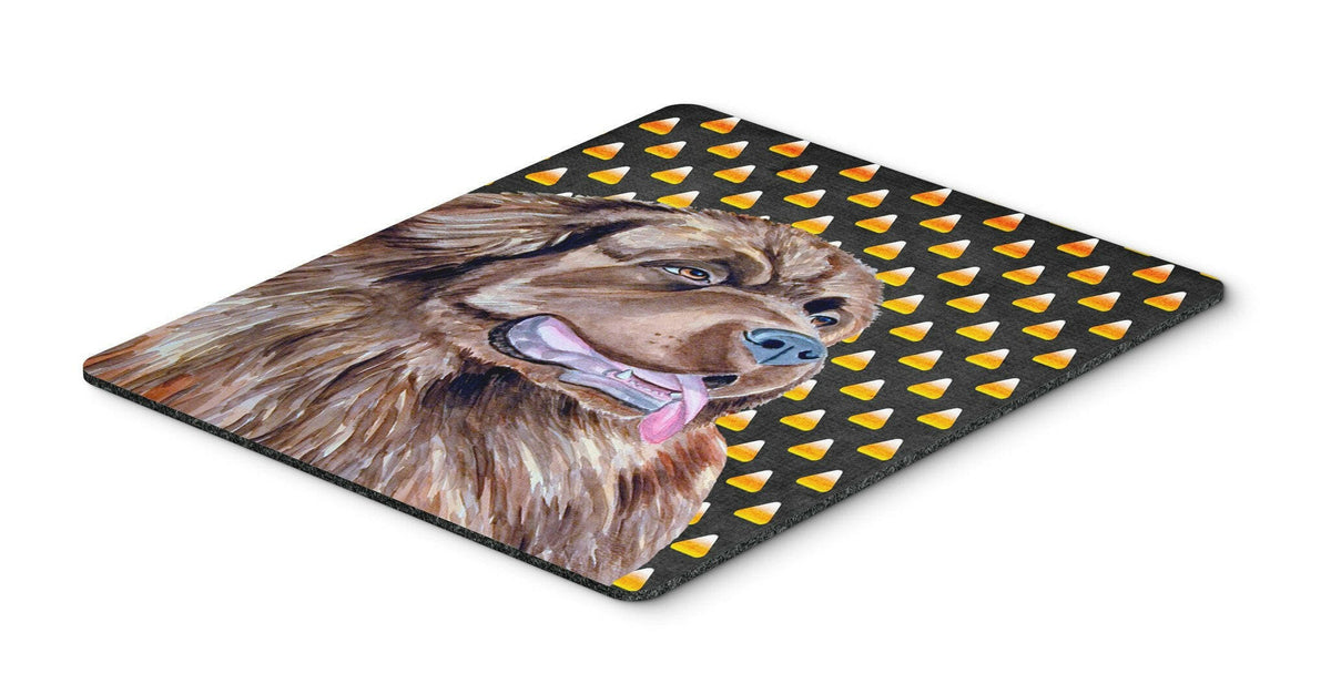 Newfoundland Candy Corn Halloween Portrait Mouse Pad, Hot Pad or Trivet by Caroline&#39;s Treasures