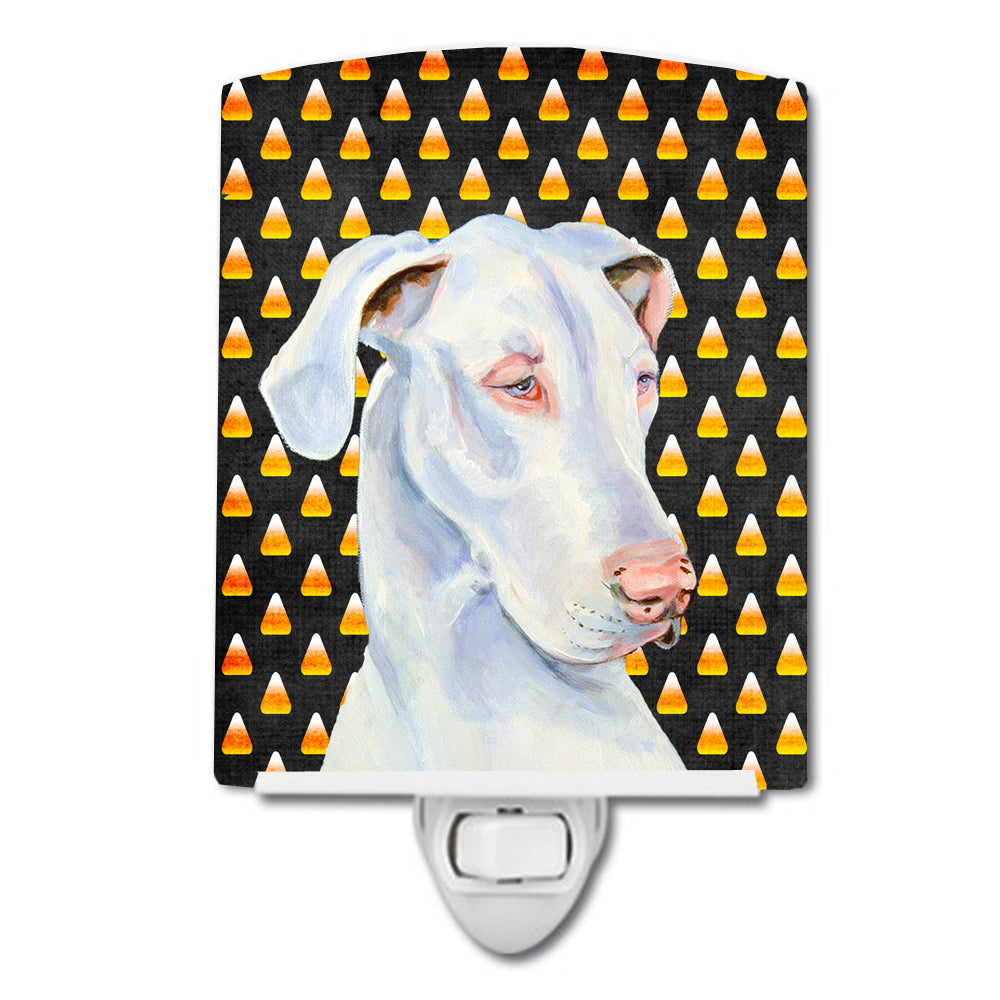 Great Dane Candy Corn Halloween Portrait Ceramic Night Light LH9052CNL - the-store.com