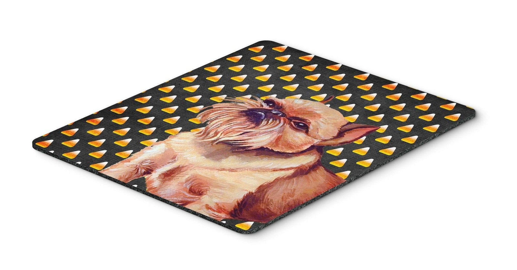 Brussels Griffon Candy Corn Halloween Portrait Mouse Pad, Hot Pad or Trivet by Caroline's Treasures