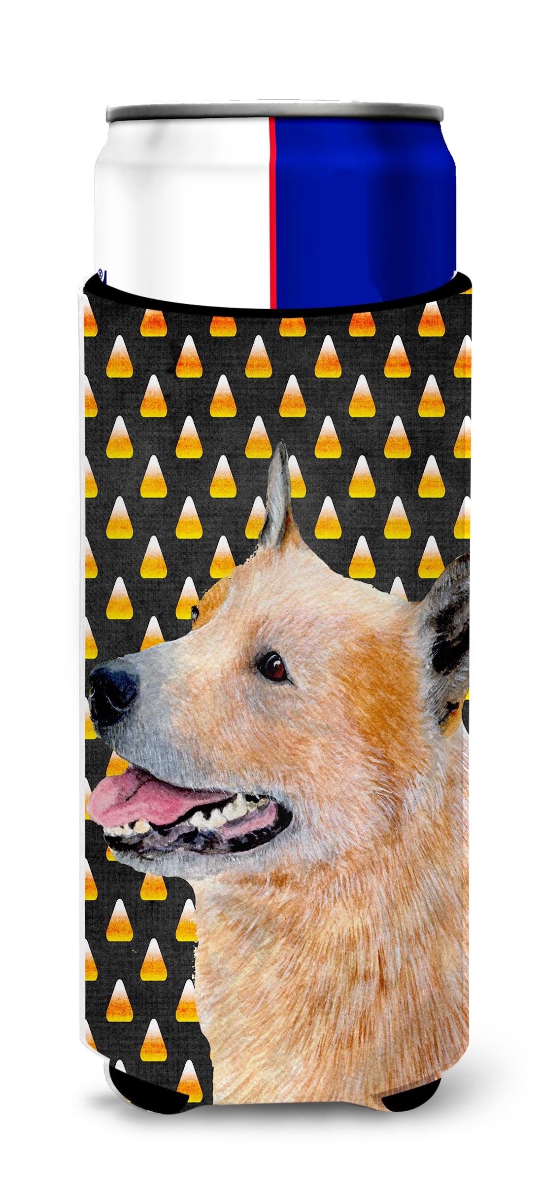 Australian Cattle Dog Candy Corn Halloween Portrait Ultra Beverage Insulators for slim cans LH9058MUK.