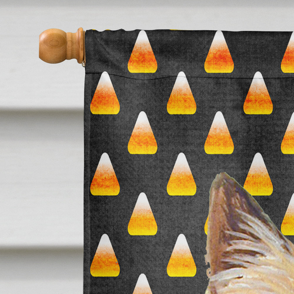 Cairn Terrier Candy Corn Halloween Portrait Flag Canvas House Size  the-store.com.