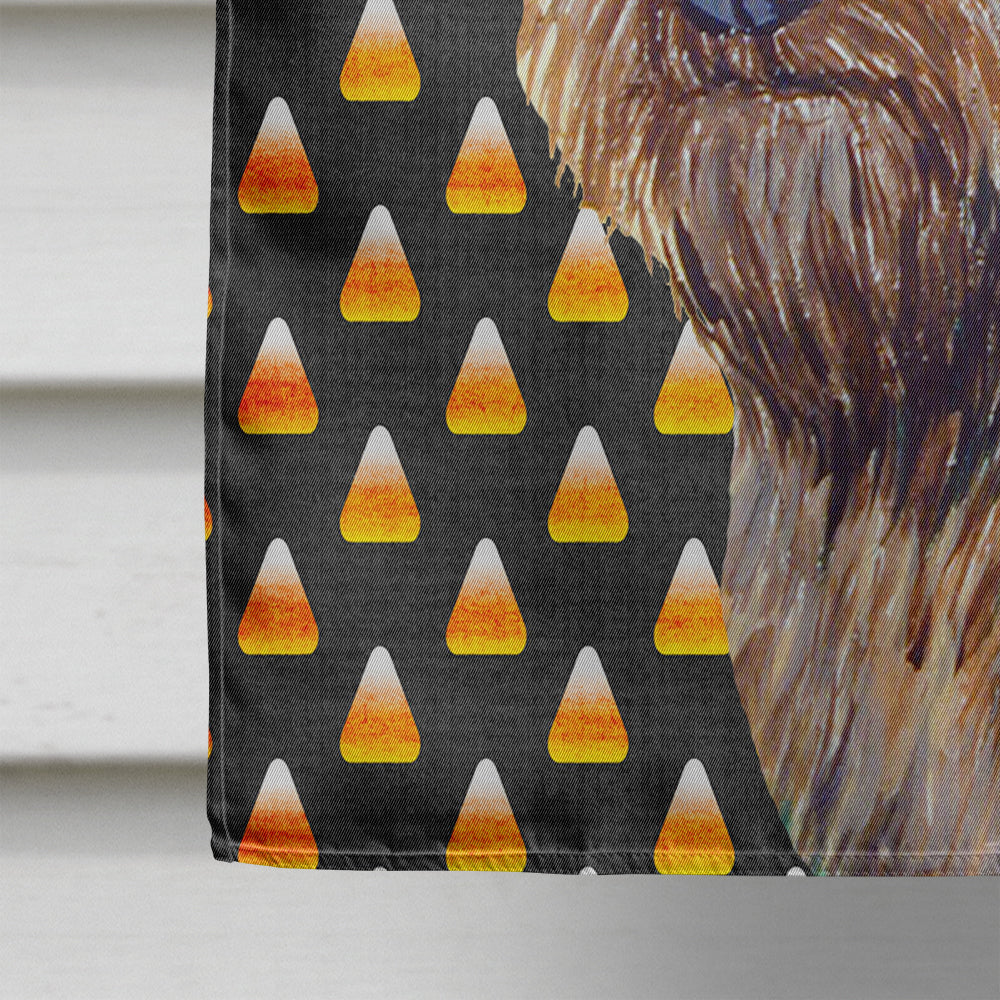 Cairn Terrier Candy Corn Halloween Portrait Flag Canvas House Size  the-store.com.