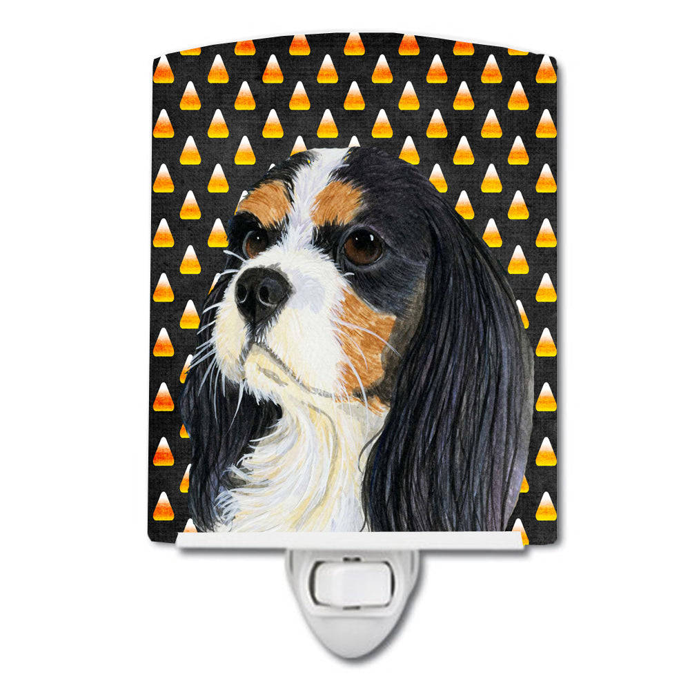 Cavalier Spaniel Tricolor Candy Corn Halloween Portrait Ceramic Night Light LH9065CNL - the-store.com