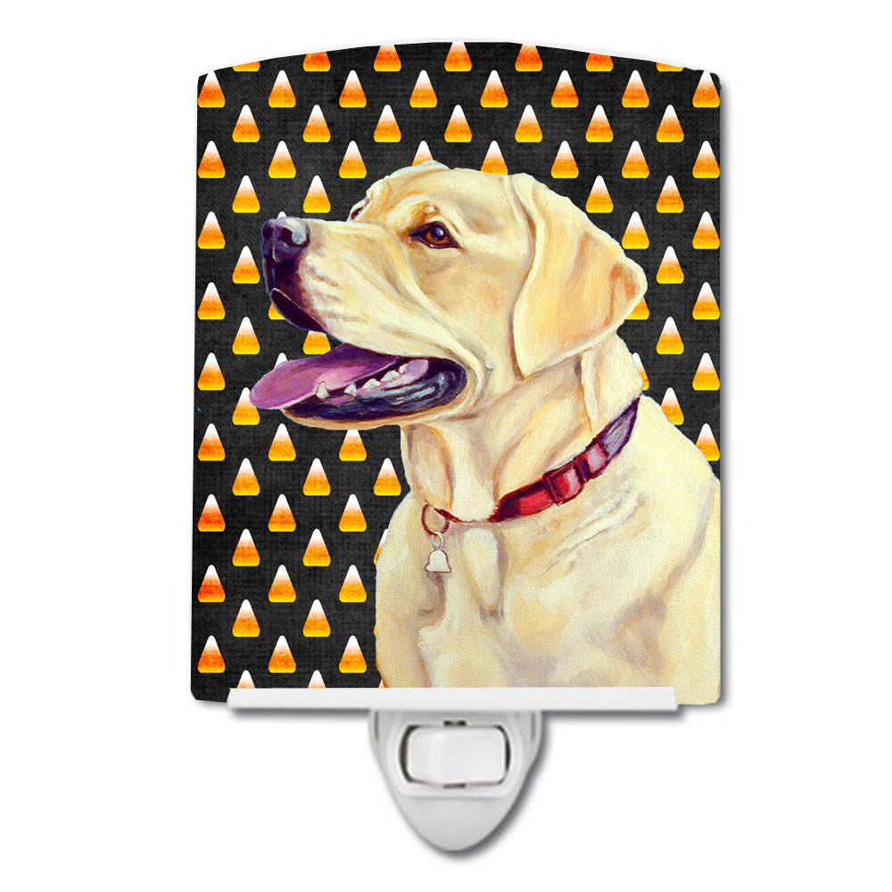 Labrador Yellow Candy Corn Halloween Portrait Ceramic Night Light LH9079CNL - the-store.com