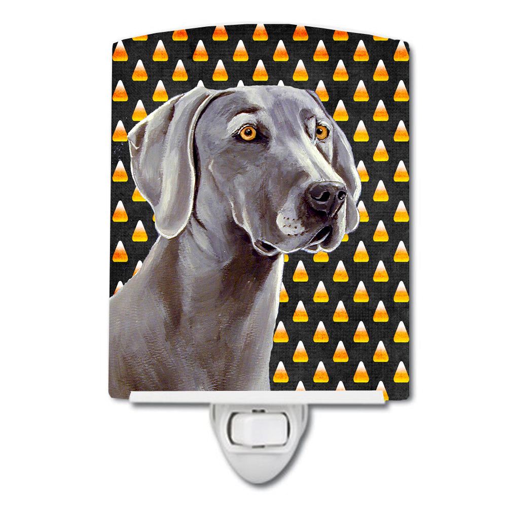 Weimaraner Candy Corn Halloween Portrait Ceramic Night Light LH9082CNL - the-store.com