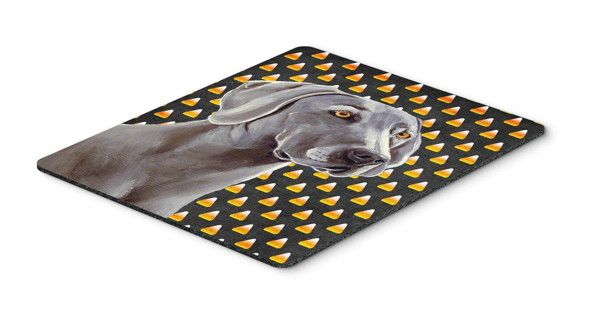 Weimaraner Candy Corn Halloween Portrait Mouse Pad, Hot Pad or Trivet by Caroline's Treasures