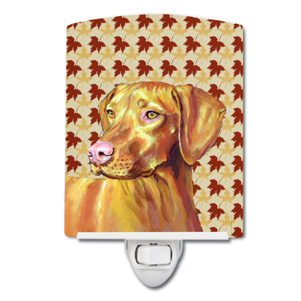 Vizsla Fall Leaves Portrait Ceramic Night Light LH9100CNL - the-store.com