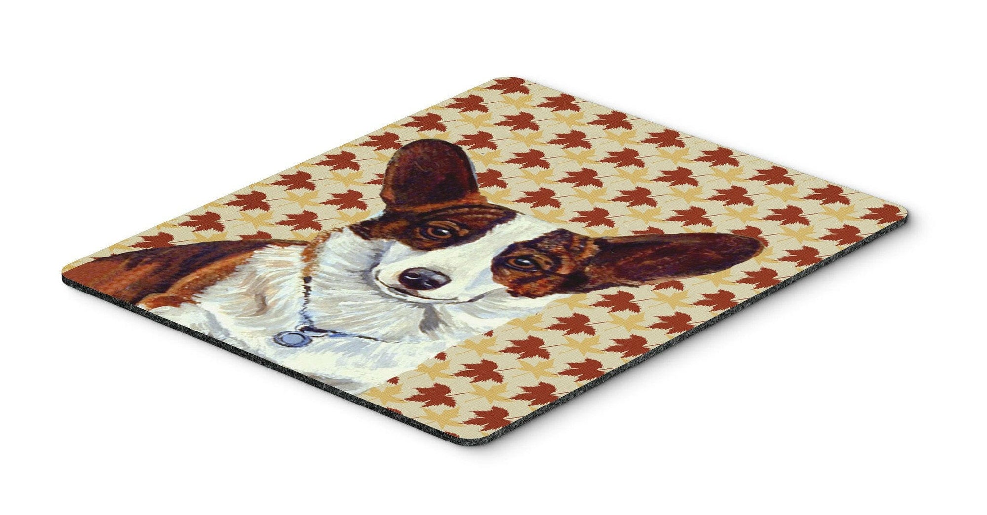 Corgi Fall Leaves Portrait Mouse Pad, Hot Pad or Trivet by Caroline's Treasures