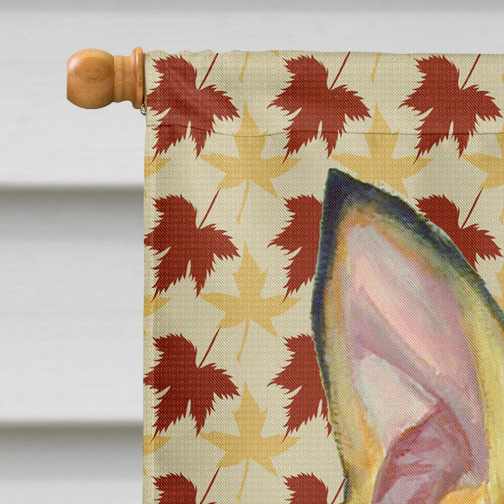 Min Pin Fall Leaves Portrait Flag Canvas House Size  the-store.com.