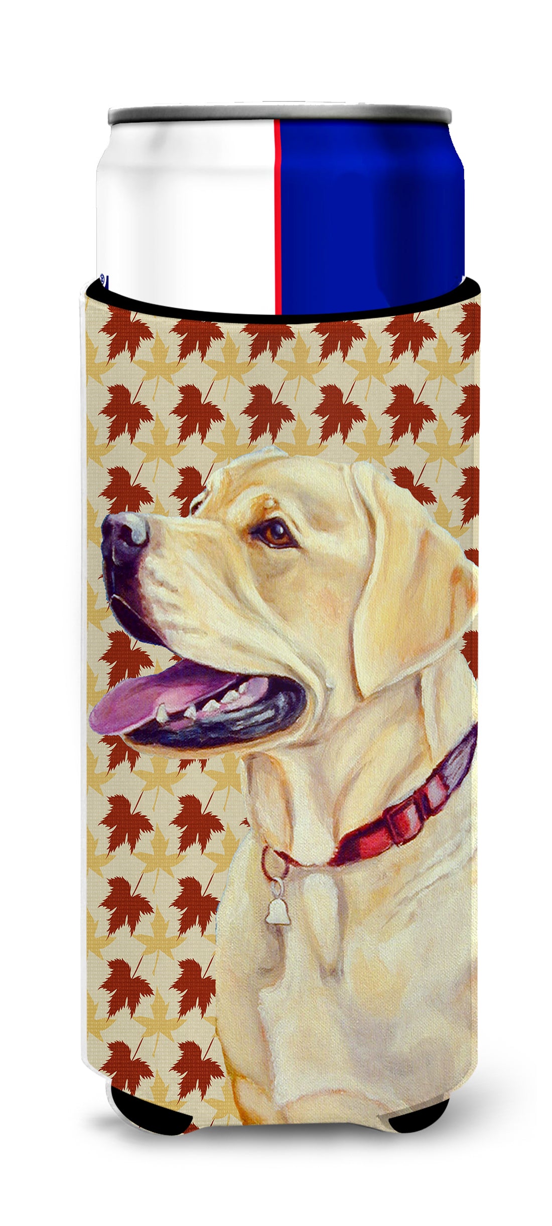 Labrador Fall Leaves Portrait Ultra Beverage Insulators for slim cans LH9113MUK.