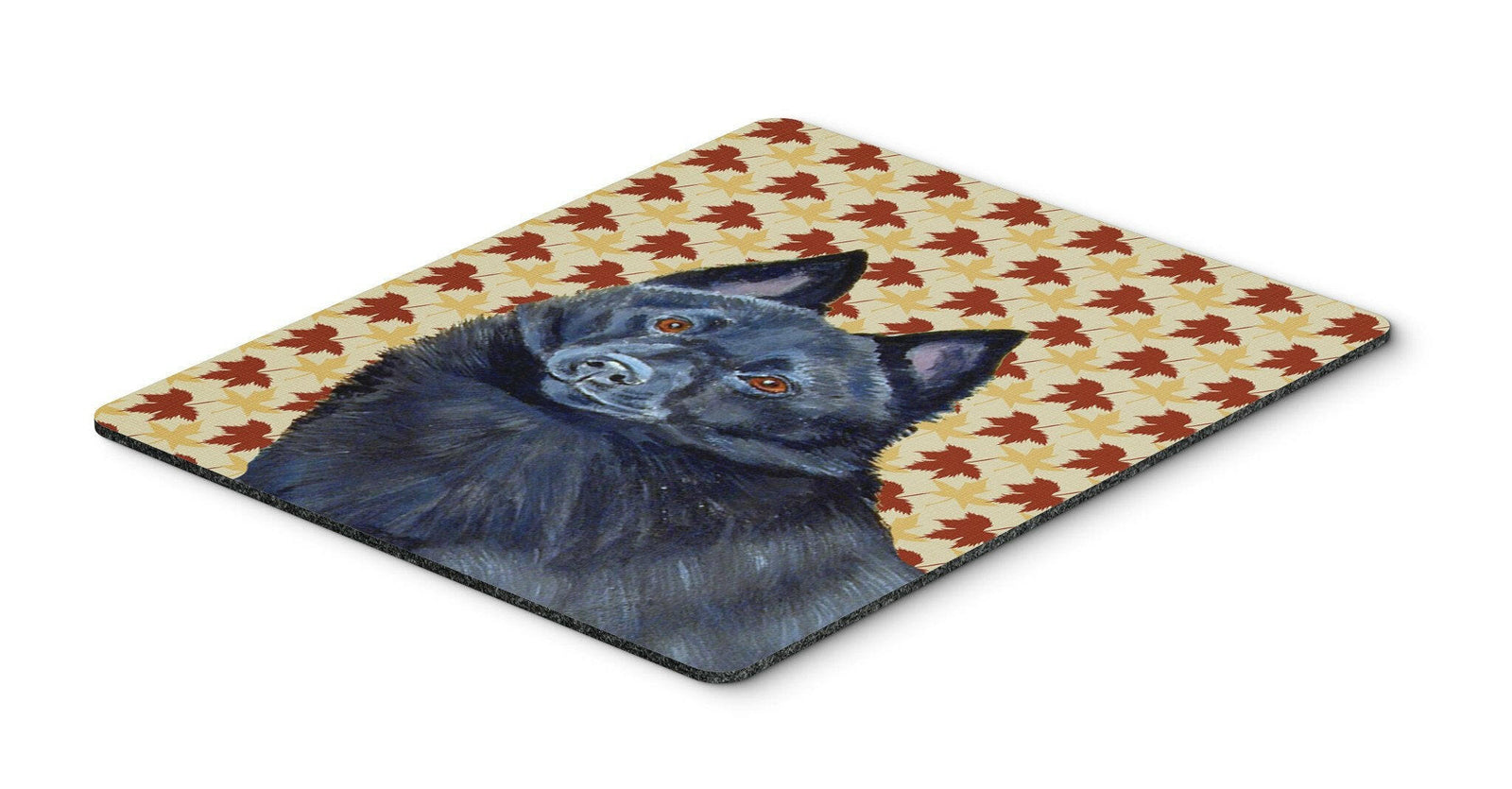 Schipperke Fall Leaves Portrait Mouse Pad, Hot Pad or Trivet by Caroline's Treasures