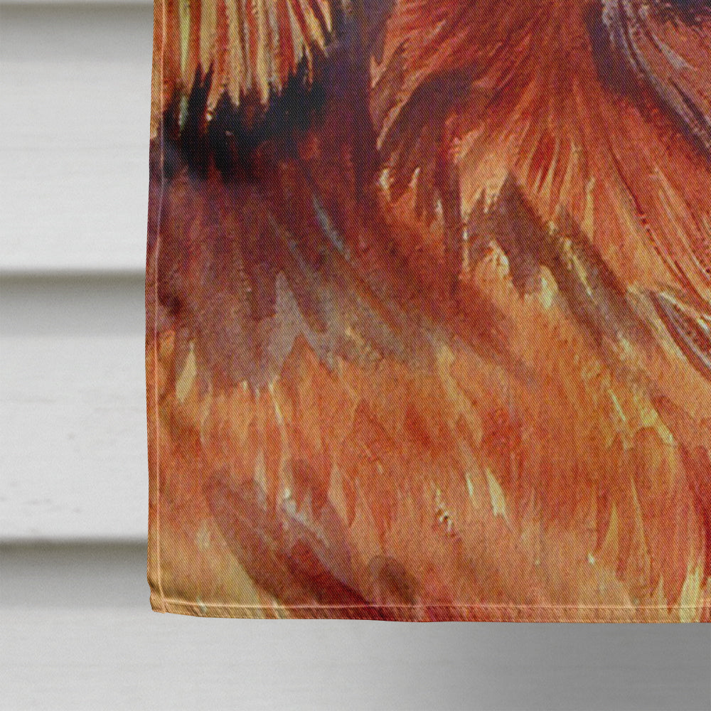 Irish Setter Fall Leaves Portrait Flag Canvas House Size  the-store.com.