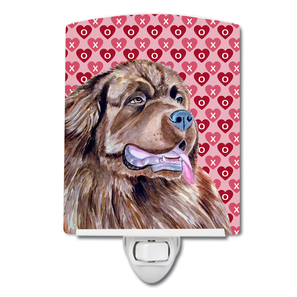 Newfoundland Hearts Love and Valentine&#39;s Day Portrait Ceramic Night Light LH9129CNL - the-store.com